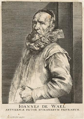 ANTHONY VAN DYCK Collection of approximately 165 portrait etchings and engravings from Icones Principum Virorum Doctorum and other seri